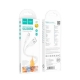 Кабель HOCO X97 Crystal color silicone charging data cable Type-C white