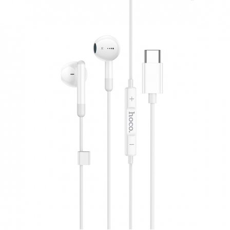 Навушники HOCO M93 Type-C Joy wire-controlled digital earphones with microphone White