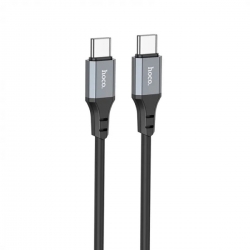 Кабель HOCO X92 Honest 60W silicone charging data cable for Type-C to Type-C(L3M) Black
