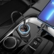 Автомобільний зарядний пристрій HOCO NZ8 Sprinter 43W dual port PD25W+QC3.0 car charger set(C to iP) Blue