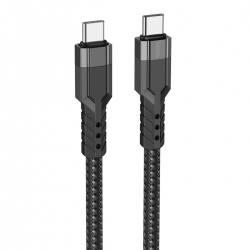 Кабель HOCO U110 Type-C to Type-C 60W charging data cable Black