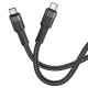 Кабель HOCO U110 Type-C to Type-C 60W charging data cable Black