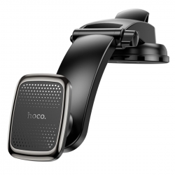 Тримач для мобільного HOCO CA107 Center console magnetic car holder Black Metal Gray