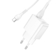 Мережевий зарядний пристрій HOCO C98A Proton single port QC3.0 charger set(Type-C) White