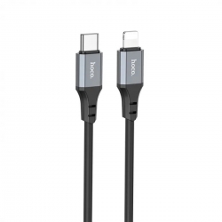 Кабель HOCO X92 Honest PD silicone charging data cable for iP(L3M) Black