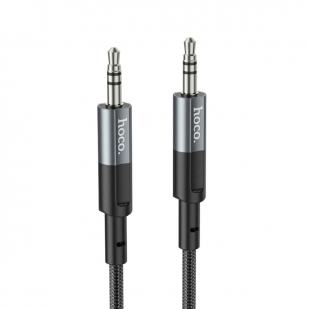 Аудiокабель HOCO UPA23 AUX audio cable Metal Gray