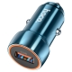 Автомобільний зарядний пристрій HOCO Z46 Blue shield single port QC3.0 car charger Sapphire Blue
