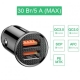 Автомобільний зарядний пристрій Baseus Car Charger Circular 2*USB 3.0 30W Black (CCYD-01)