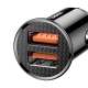 Автомобільний зарядний пристрій Baseus Car Charger Circular 2*USB 3.0 30W Black (CCYD-01)
