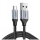 Кабель UGREEN US288 USB-A 2.0 to USB-C Cable Nickel Plating Aluminum Braid 1m (Black) (UGR-60126)