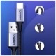 Кабель UGREEN US288 USB-A 2.0 to USB-C Cable Nickel Plating Aluminum Braid 1m (Black) (UGR-60126)