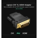 Кабель UGREEN 20124 DVI 24+1 Male to HDMI Female Adapter (Black) (UGR-20124)