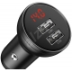 Автомобільний зарядний пристрій Baseus Digital Display Dual USB 4.8A Car Charger 24W Grey