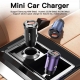 Автомобільний зарядний пристрій Essager Gyroscope Mini 45W Car Charger USB-A + Type-C  blue (ECCAC45-TL03-Z)