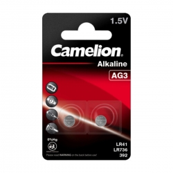 Батарейка CAMELION AG3 Button cell BP2 2шт (C-12050203)