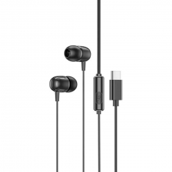 Навушники BOROFONE BM77 Type-C Delicious universal digital earphones with microphone Black