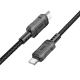 Кабель HOCO X94 Leader 60W charging data cable Type-C to Type-C Black