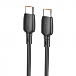 Кабель BOROFONE BX93 Super power 60W fast charging data cable Type-C to Type-C Black