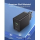 Зарядний пристрій Vention Two-Port USB(A+C) Wall Charger (18W/20W) EU-Plug Black (FBBB0-EU)