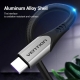 Кабель Vention USB-C to USB 2.0-A Fast Charging Cable 1.5M Gray Aluminum Alloy Type (COFHG)