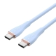 Кабель Vention USB 2.0 C Male to C Male 5A Cable 1.5M Light Blue Silicone Type (TAWSG)