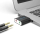 Адаптер Vention USB External Sound Card Black Metal Type (VAB-S17-B)