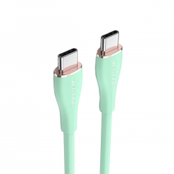 Кабель Vention USB 2.0 C Male to C Male 5A Cable 1M Light Green Silicone Type (TAWGF)