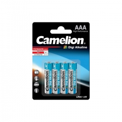 Батарейка CAMELION Digi Alkaline AAA/LR03 BP4 4шт (C-11210403)