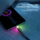 Кабель Essager Colorful LED USB Cable Fast Charging 2.4A USB-A to Micro 2m black (EXCM-XCDA01)