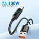 Кабель Essager Enjoy LED Digital Display USB Charging Cable USB A to Type C 100W 1m black (EXCT-XY01-P)