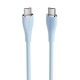 Кабель Vention USB 2.0 C Male to C Male 5A Cable 1M Light Blue Silicone Type (TAWSF)