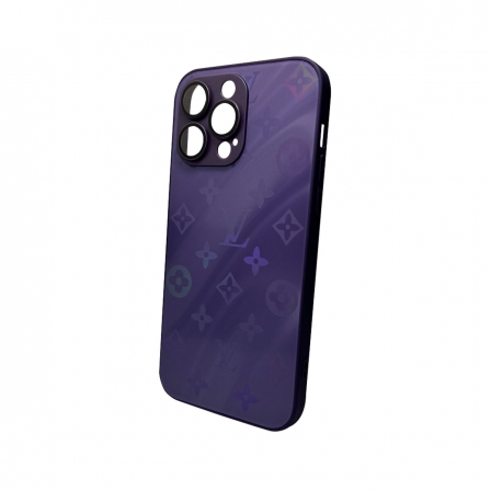 Чохол для смартфона AG Glass Gradient LV Frame for Apple iPhone 14 Pro Deep Purple