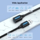 Кабель Vention USB 3.0 A Male to A Female Extension Cable 2M black PVC Type (CBHBH)