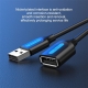 Кабель Vention USB 2.0 A Male to A Female Extension Cable 2M black PVC Type (CBIBH)