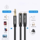 Кабель Vention 3.5mm Male to 2*3.5mm Female Stereo Splitter Cable 0.3M Black ABS Type (BBSBY)