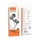 Навушники HOCO M108 Spring metal universal earphones with mic Metal Gray