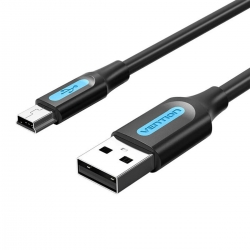 Кабель Vention USB 2.0 A Male to Mini-B Male Cable 1M Black PVC Type (COMBF)