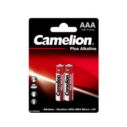Батарейка CAMELION Plus ALKALINE AAA/LR03 BP2 2шт (C-11000203)