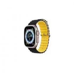 Ремінець для годинника Apple Watch Ocean two-tone 42/44/45/49mm 27.Black-Yellow