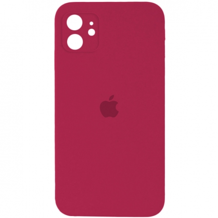 Чохол для смартфона Silicone Full Case AA Camera Protect for Apple iPhone 12 35,Maroon