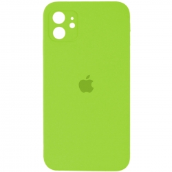 Чохол для смартфона Silicone Full Case AA Camera Protect for Apple iPhone 12 24,Shiny Green