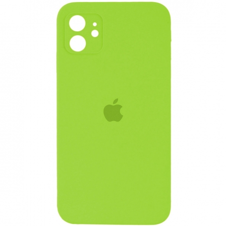 Чохол для смартфона Silicone Full Case AA Camera Protect for Apple iPhone 12 24,Shiny Green