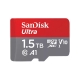 microSDXC (UHS-1) SanDisk Ultra A1 1,5TB class 10 (R150MB/s) (adapter SD)