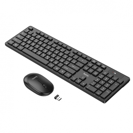 Клавіатура+миша HOCO GM17 Wireless business keyboard and mouse set(English Version) Black