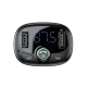 АЗП з FM-модулятор Baseus T Shaped S-09 Car Bluetooth MP3 Player Black