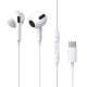 Навушники Baseus Encok Type-C lateral in-ear Wired Earphone C17 White