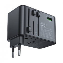 УЗП ACEFAST Z1 PD75W GaN (3*USB-C+2*USB-A) multifunctional charging adapter Black
