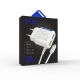 Зарядний пристрій Voltex 1.5A 2USB + micro USB White