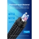 Кабель Vention Cotton Braided 3.5mm TRS Male to 6.35mm Male Audio Cable 0.5M Gray Aluminum Alloy Type (BAUHD)