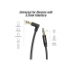 Кабель Vention 3.5mm Male to 90°Male Audio Cable 1.5M Black Metal Type (BAKBG-T)